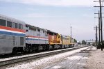 ATSF 5998, UP 951, SP 3201, and AMTK 240